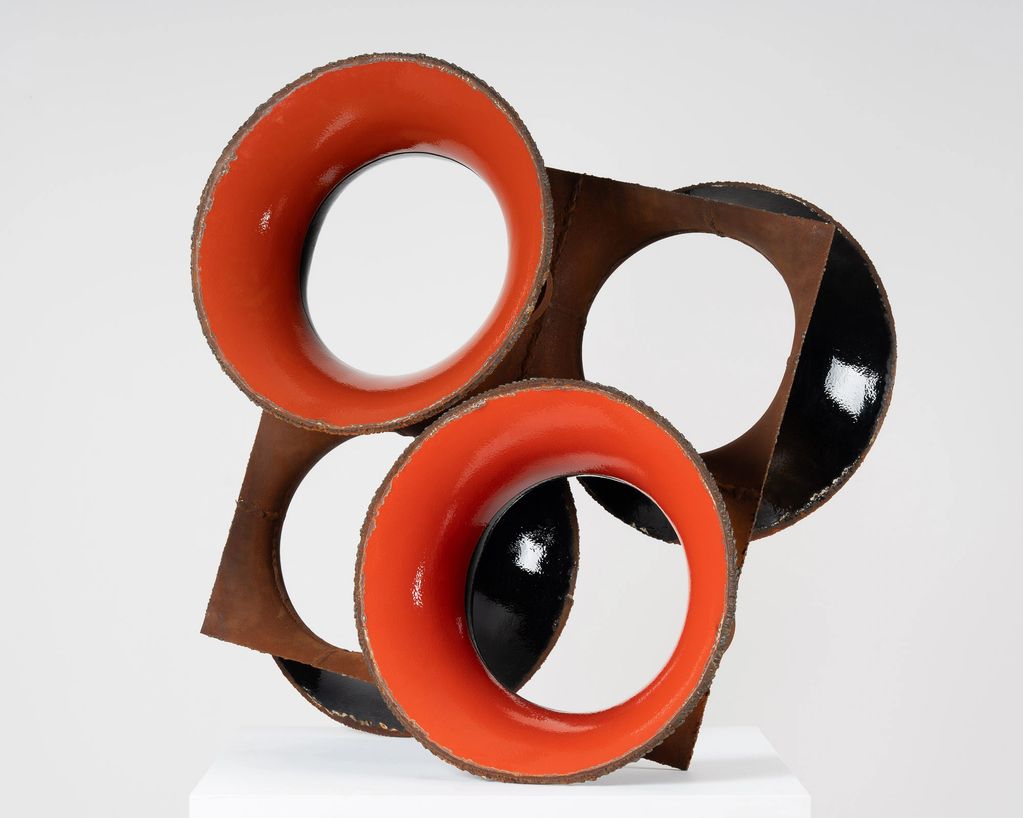 Afterburner
2025
588 weathering steel, enamel paint
38 x 38 x 21 inches