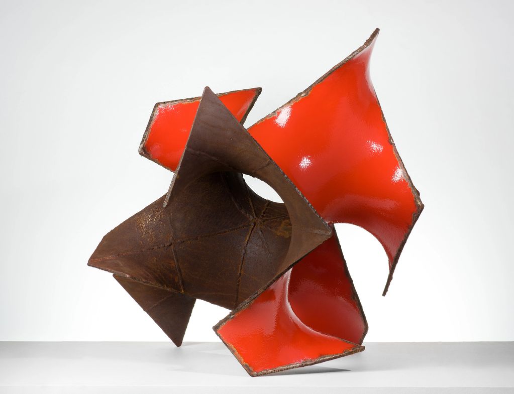 In Through the Out Door
2022
588 weathering steel, enamel paint 
31 x 43 x 38 inches