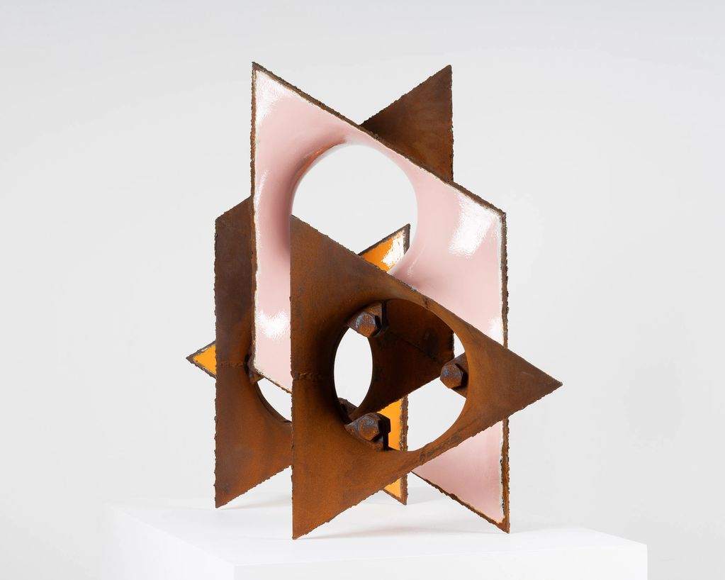 Mother
2025
588 weathering steel, enamel paint
36 x 41 x 24 inches
