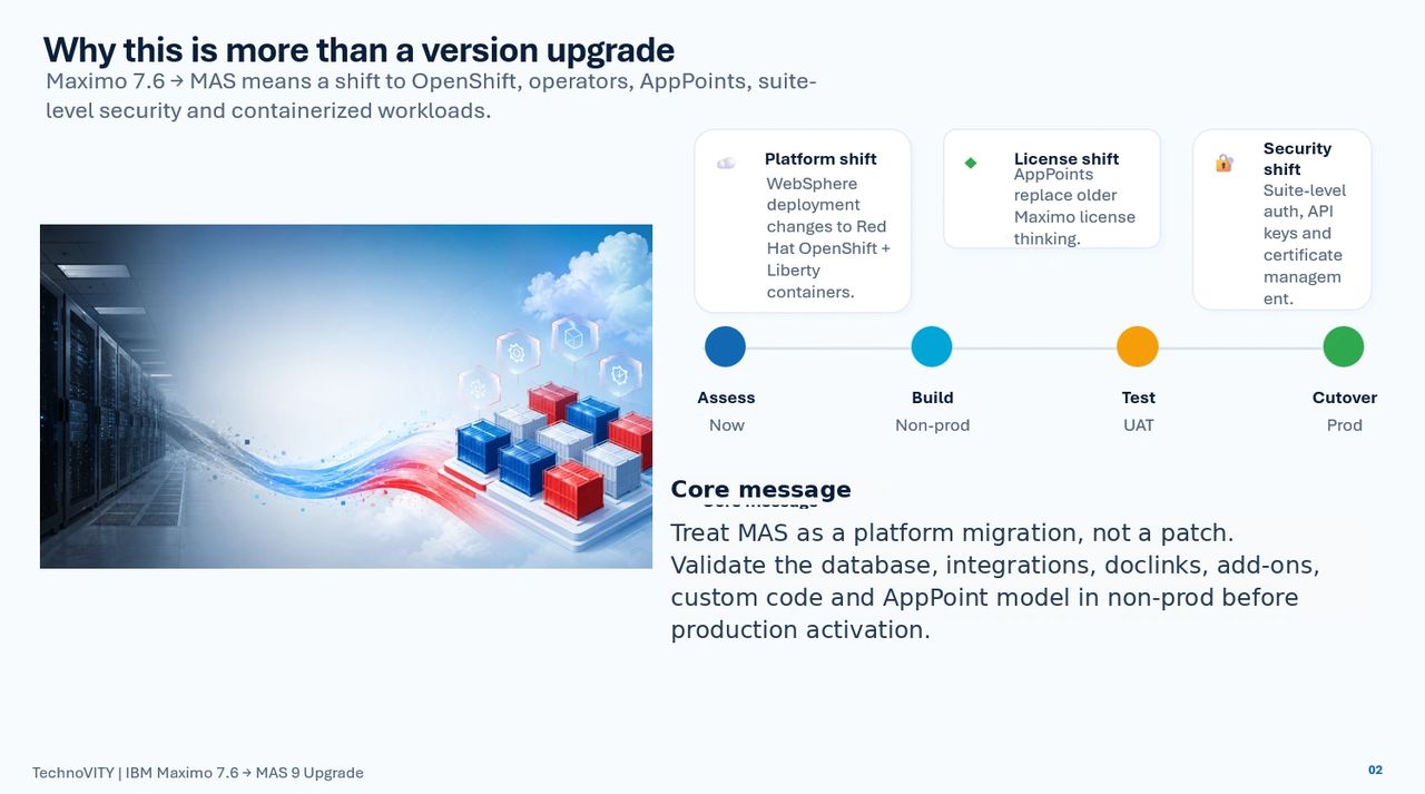 Mas9 Inventory IBM Maximo 7.6 to MAS 9 Upgrade Checklist