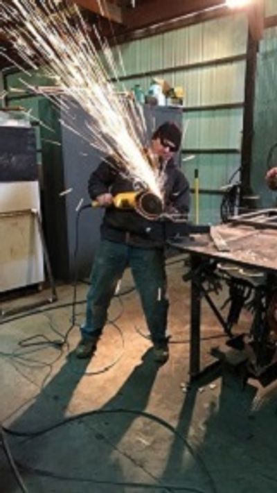 Lyle grinding his latest project