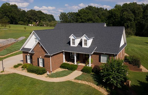 Residential real estate drone photography in Hickory, NC. Home in the Mountain View area.