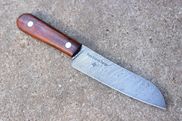 Hand Made Firecreekforge.Com Handmade Custom Skinning Knife Bocote Wood  Handle by Fire Creek Forge