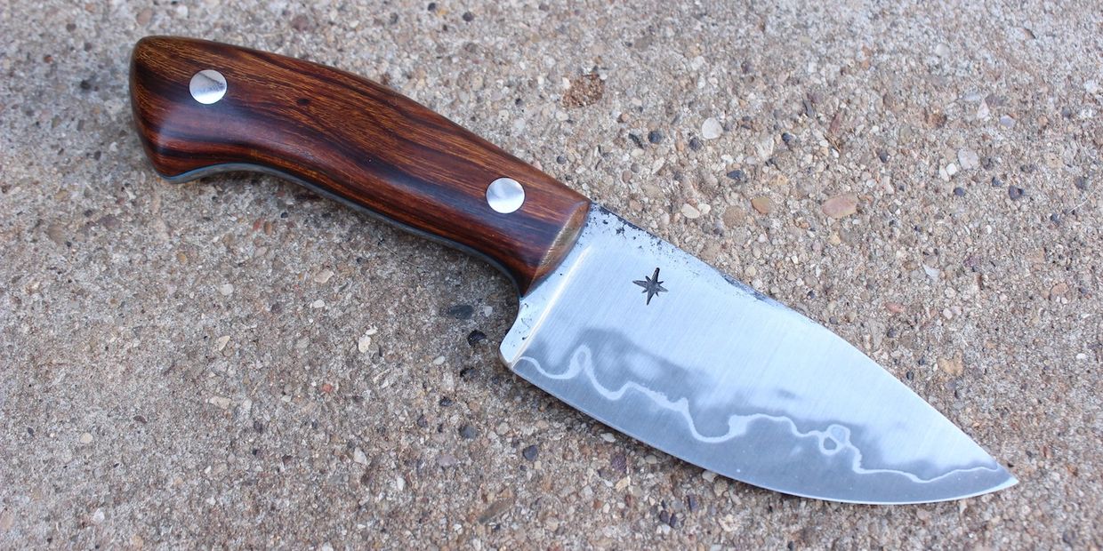 Water Quenched san mai knife Fire Creek Forge