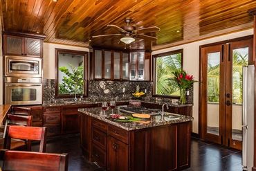 gourmet kitchen area