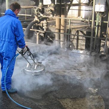 Industrial Concrete Cleaning in Baltimore, Maryland.