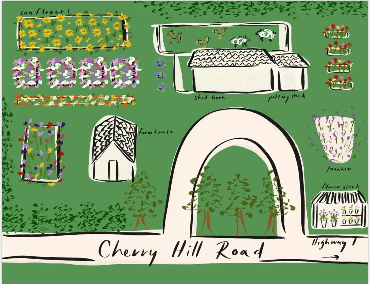 Cherry Hill Blooms (artwork by Calder Campbell) 