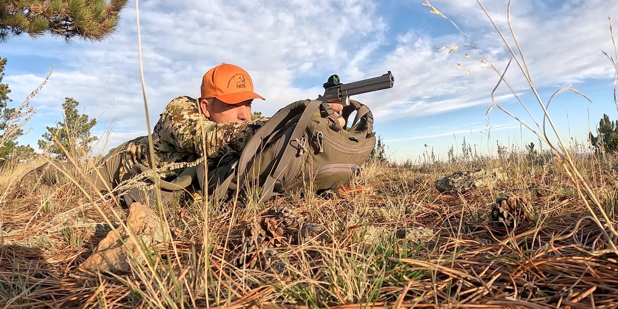 Chris Rhodes hunting with a Spohr 44 magnum and Ultradot Prime XT.