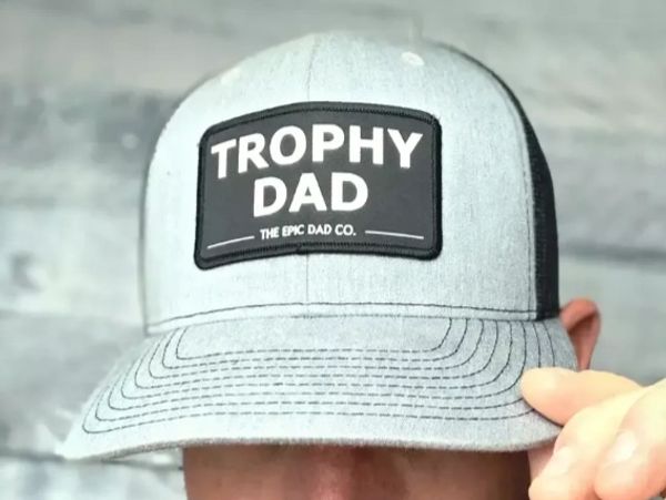 Cool mens hats trophy dad nad be and epic dad