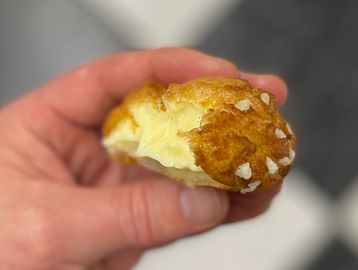 choux pastry cream vanilla handmade