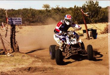 Honda trx450r ATV Racing at Baja 1000 in Mexico. 