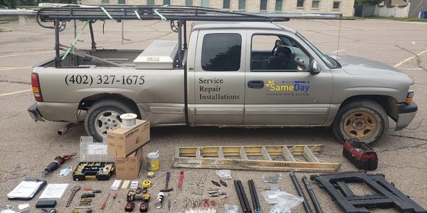 Our Original Service Truck With All Of The Materials We Use On The Job!