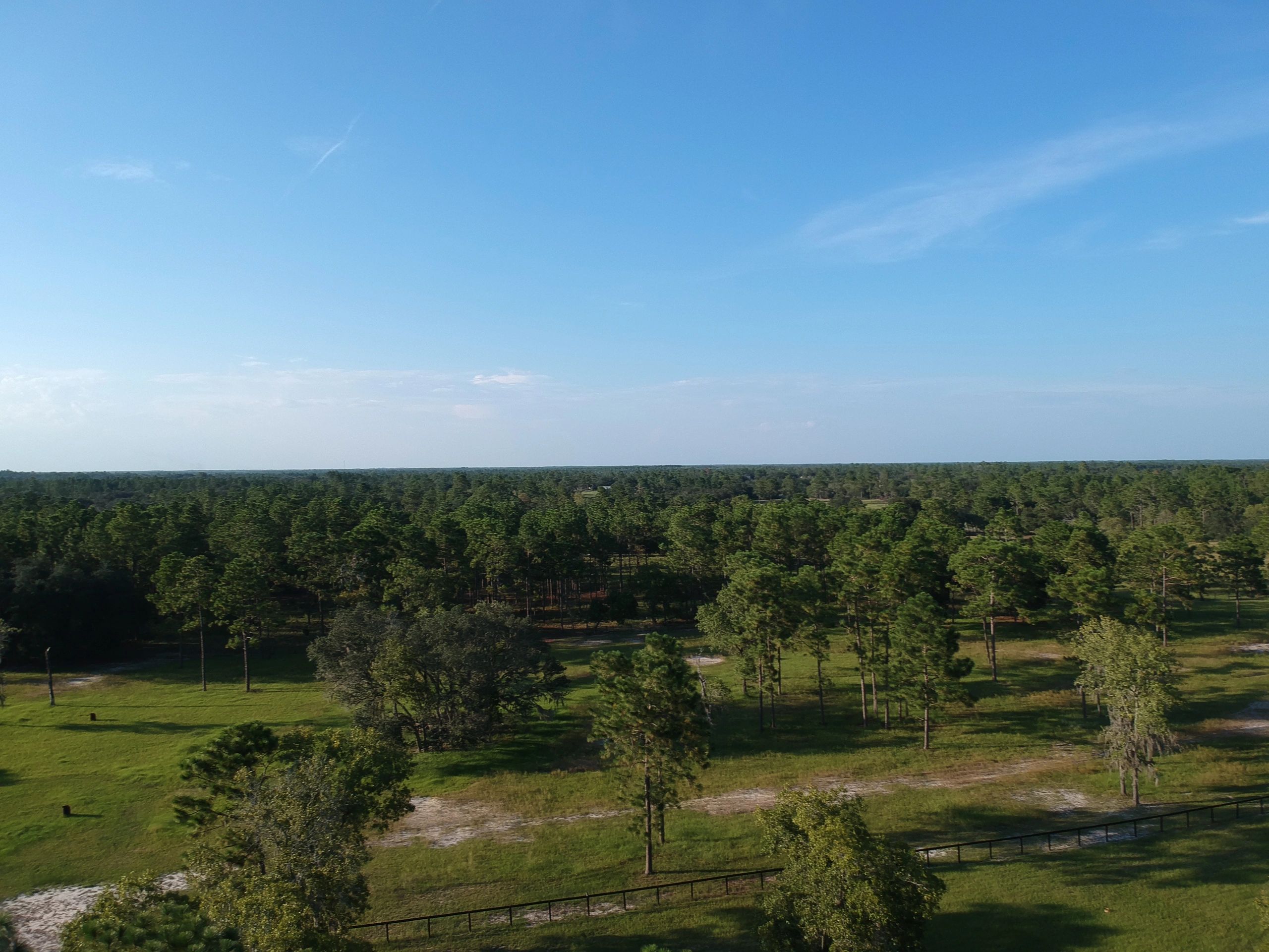 Campsite aerial view