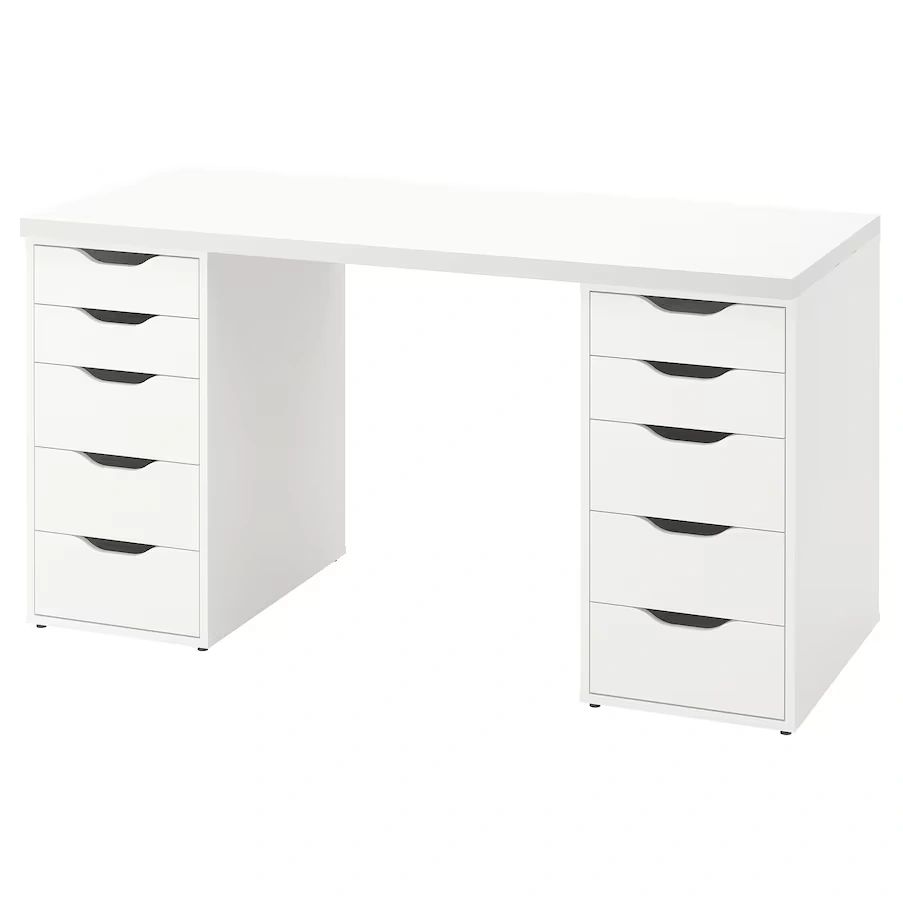 Ikea White Study Desk | lupon.gov.ph