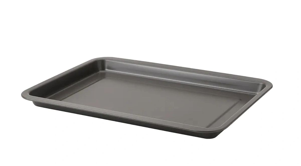 HEMMABAK Baking pan, gray, 16x12 - IKEA