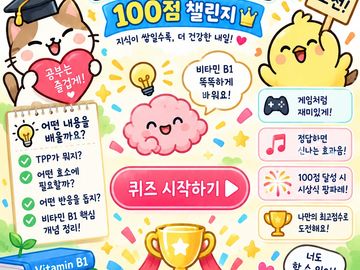100점 챌린지 퀴즈 시작 배너