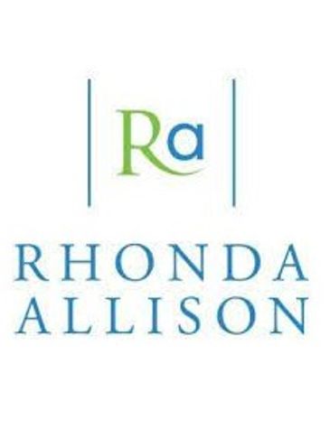 Logo for Rhonda Allison featuring stylized initials 'Ra'.
