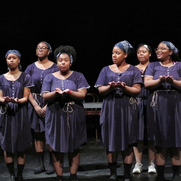 Some of the cast of David McDonald's play, Ella The Ungovernable 