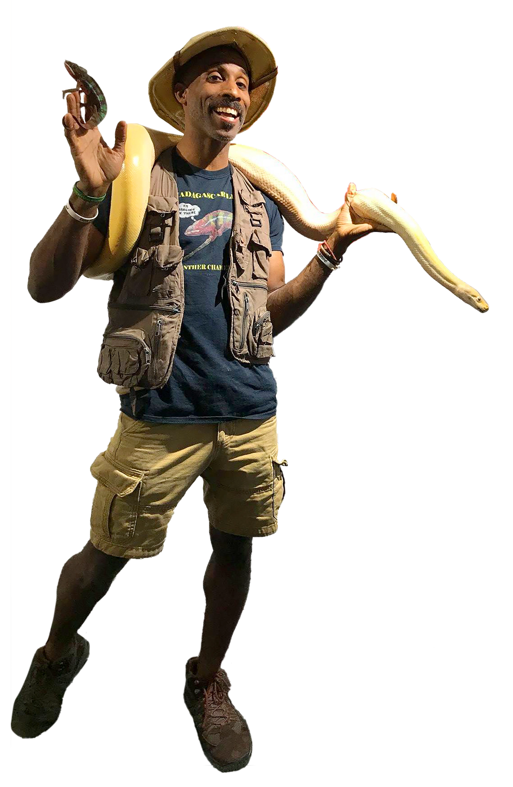 Erik with snake
