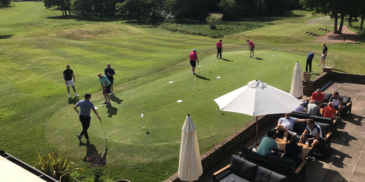 people playing golf