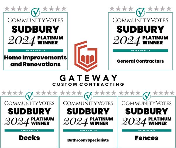 Sudbury Community Votes 2024 Winner for General Contractor, Home Improvements and Renovations, Decks