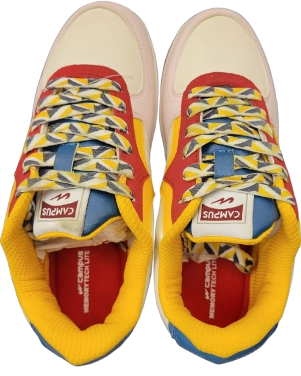Campus women colorful sneakers with premium memory tech sole and vibrant accents.