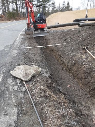 culvert drainage installation