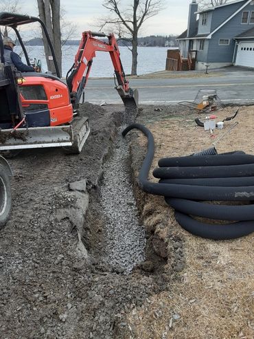 water drainage and trenching