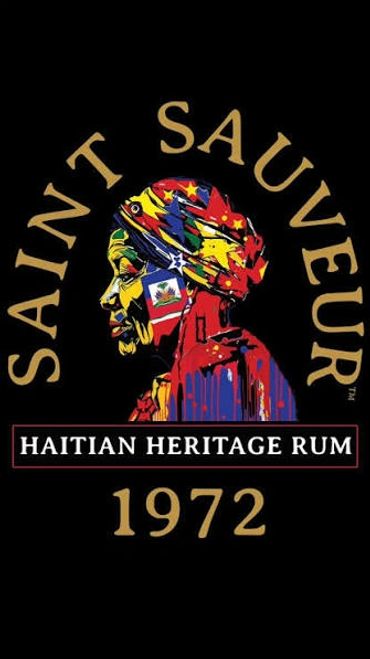 Colorful logo of Saint Sauveur Haitian Heritage Rum from 1972.