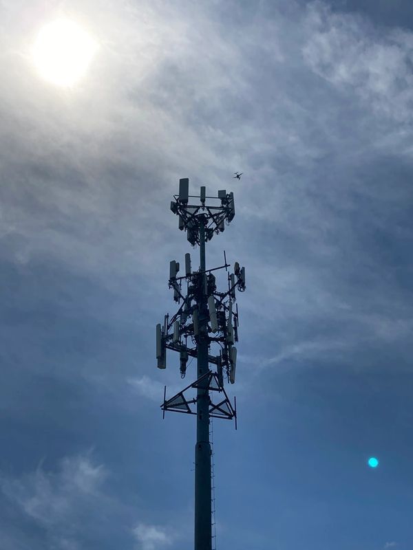 cell tower drone photography infrastructure assessment inspection