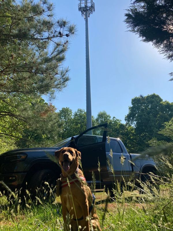 cell tower photography infrastructure assessment truck service dog military owned