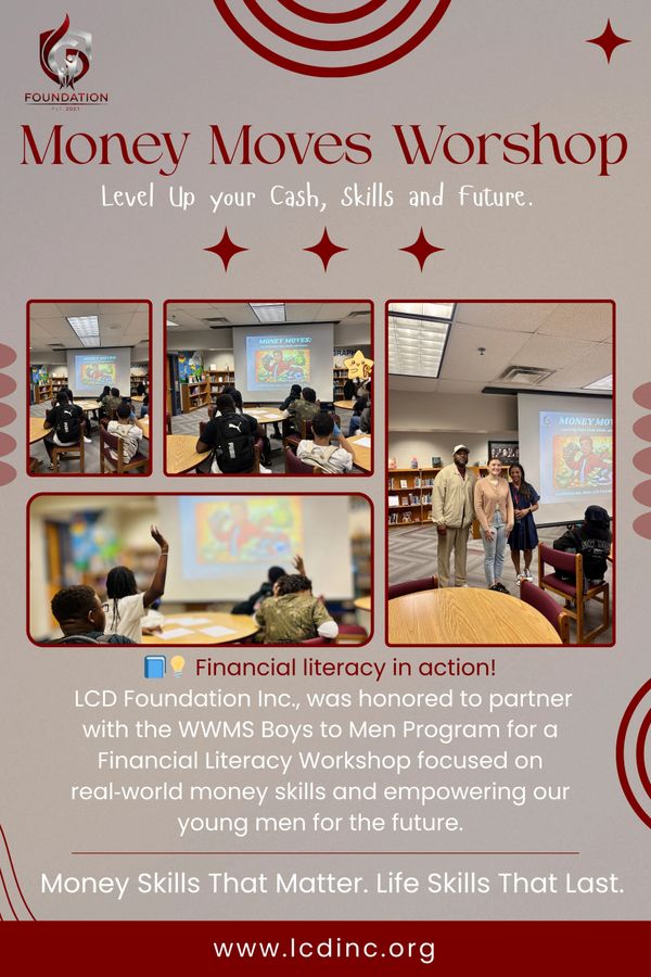 Workshop empowering young men with financial literacy and life skills.