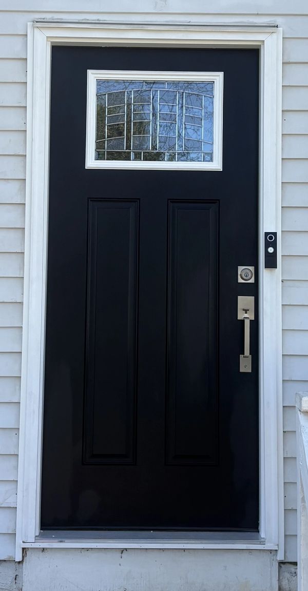 Exterior front door installation in Carroll county, MD