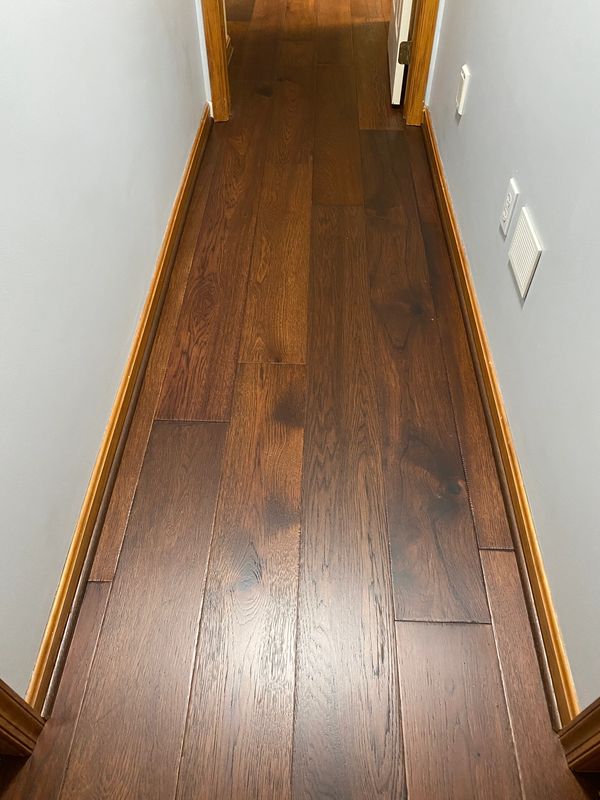 Engineered hardwood installation in Carroll county, MD