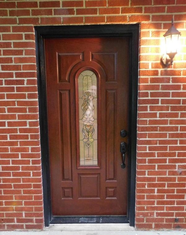 Front exterior door installation