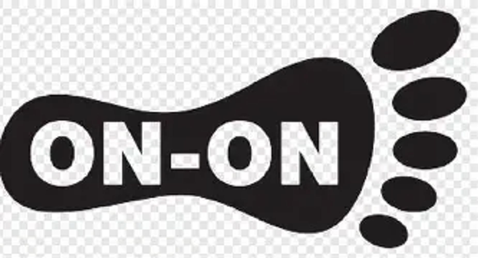 Black footprint graphic with "ON-ON" text inside.