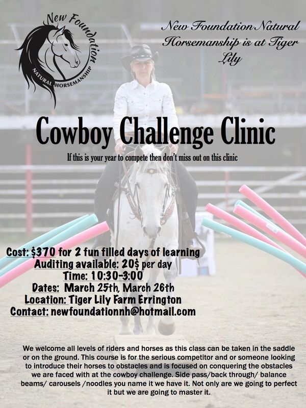 The first 2 day clinic of this year is here for the Cowboy Challenge. If this is your year to compet