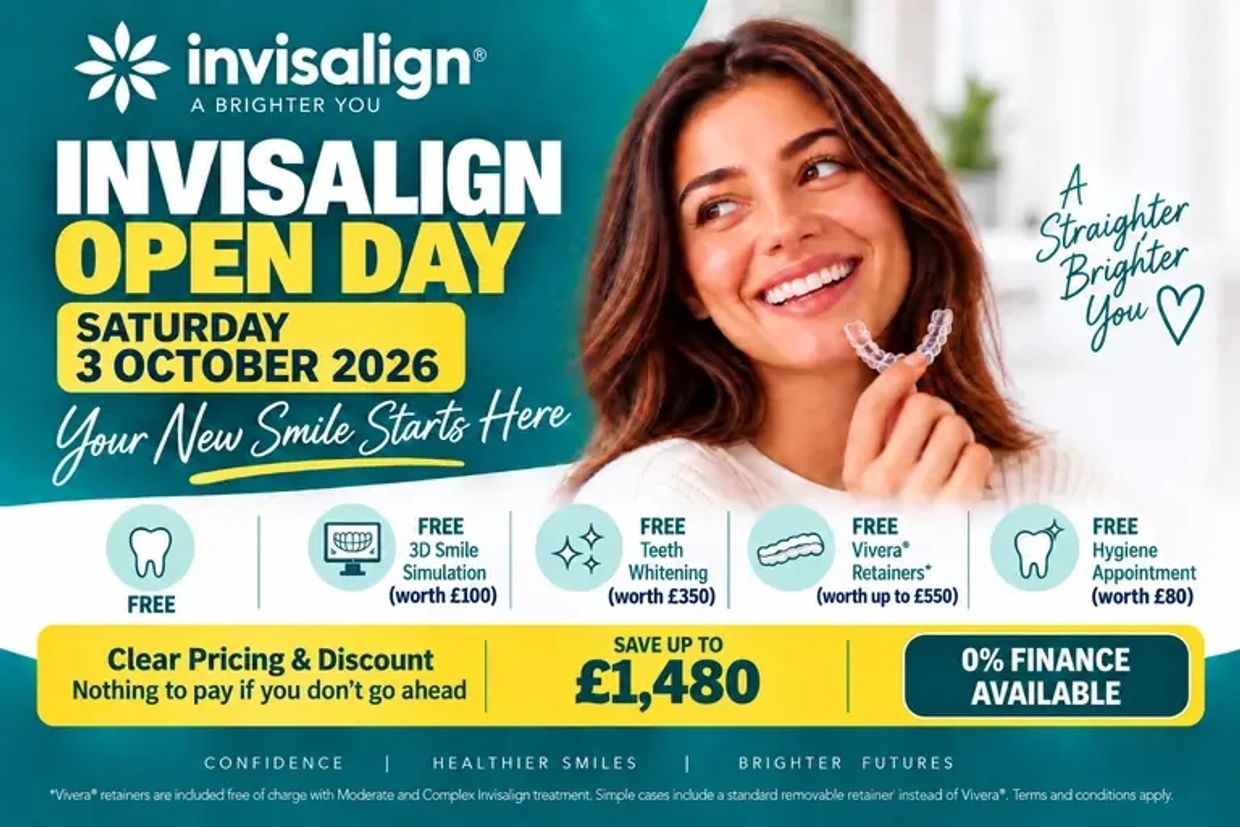 Invisalign Open Day at 121 Dental Practice New Malden on Saturday 3 October 2026.
