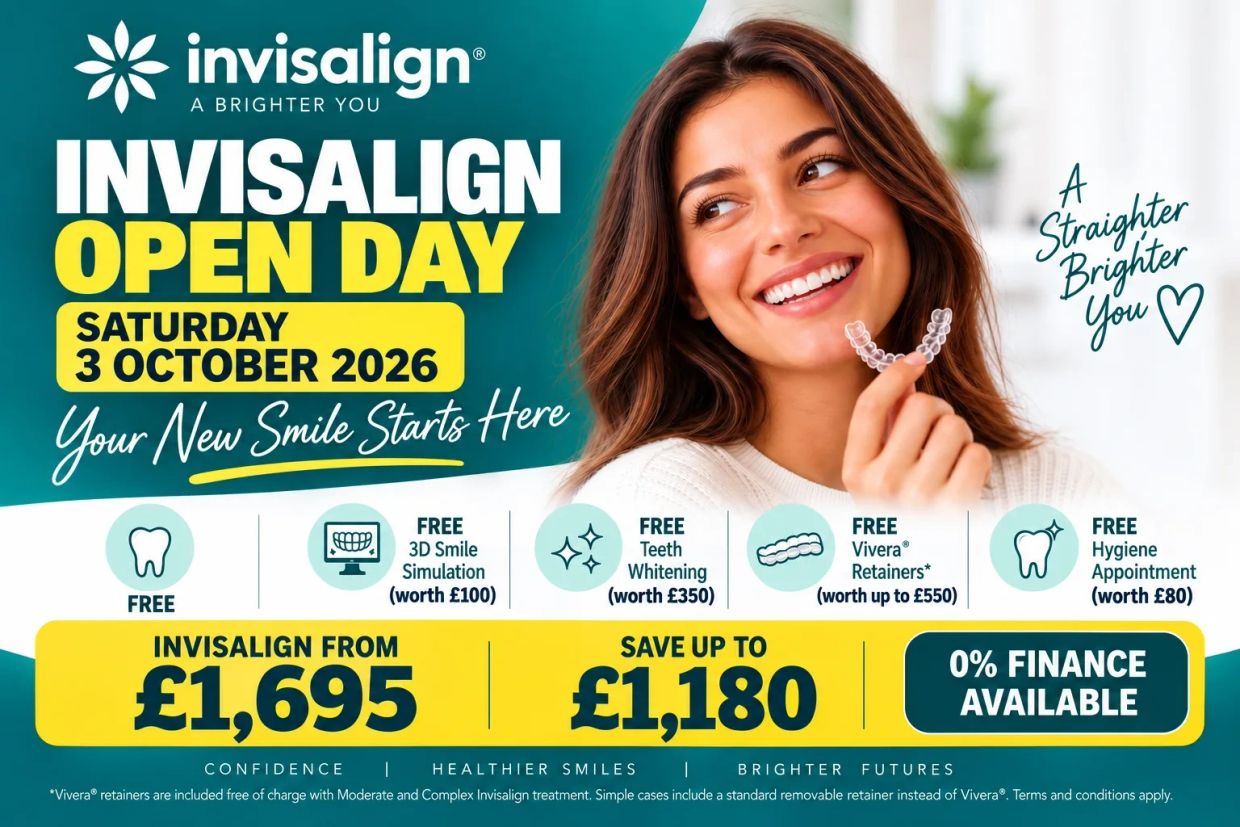 Invisalign Open Day on 03 Oct 2026 in New Malden, Kingston, Rayles Park. Best offer available on inv