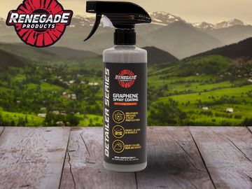 Renegade's Graphene + Ceramic Spray: 1-year coating, extreme protection, easy application.