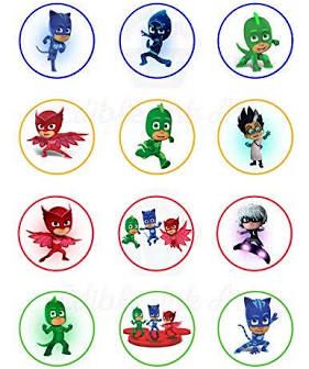 PJ Mask Cupcake Toppers