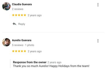 Testimonials on the Holidays