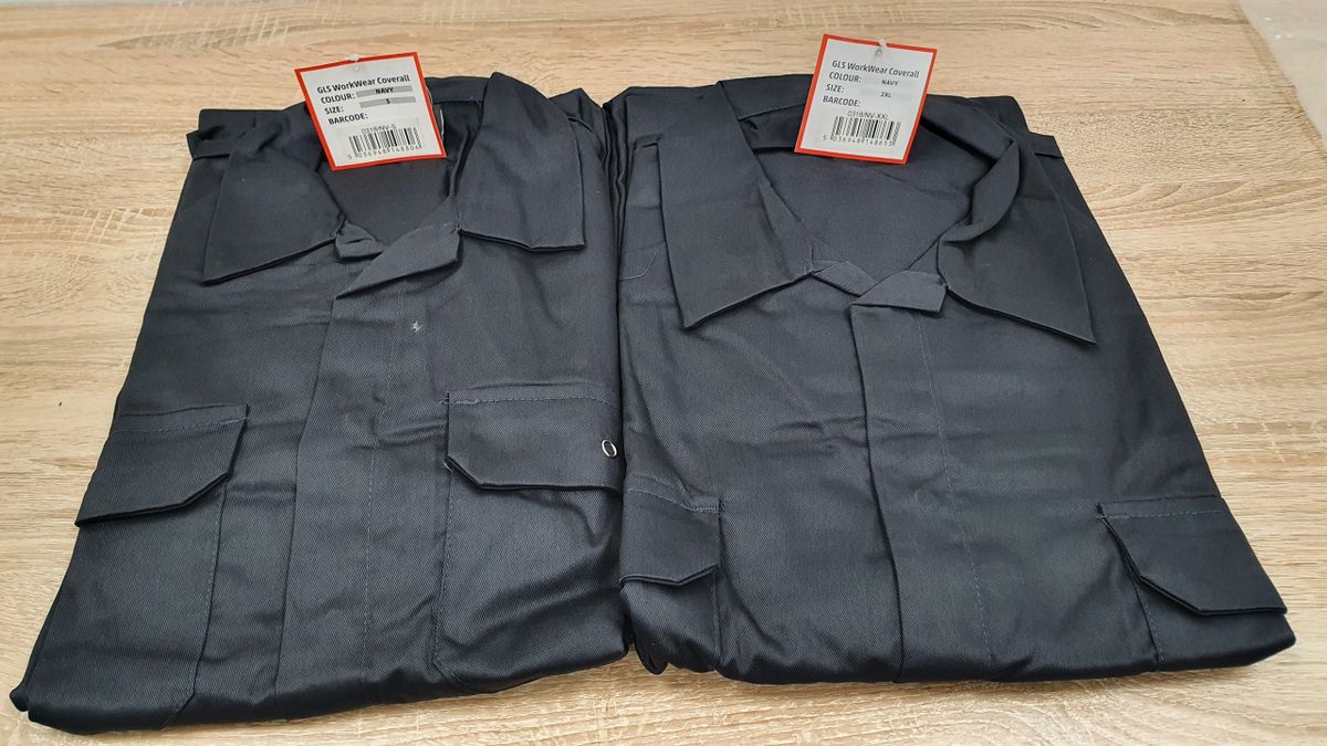 GLS Workwear Navy Coverall Twin Pack