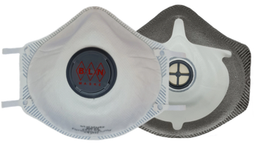 BLN BM X Konik Maske, CE belgeli FFP2-FFP3 koruma sağlar, tam contalı yapısıyla sızdırmazdır.