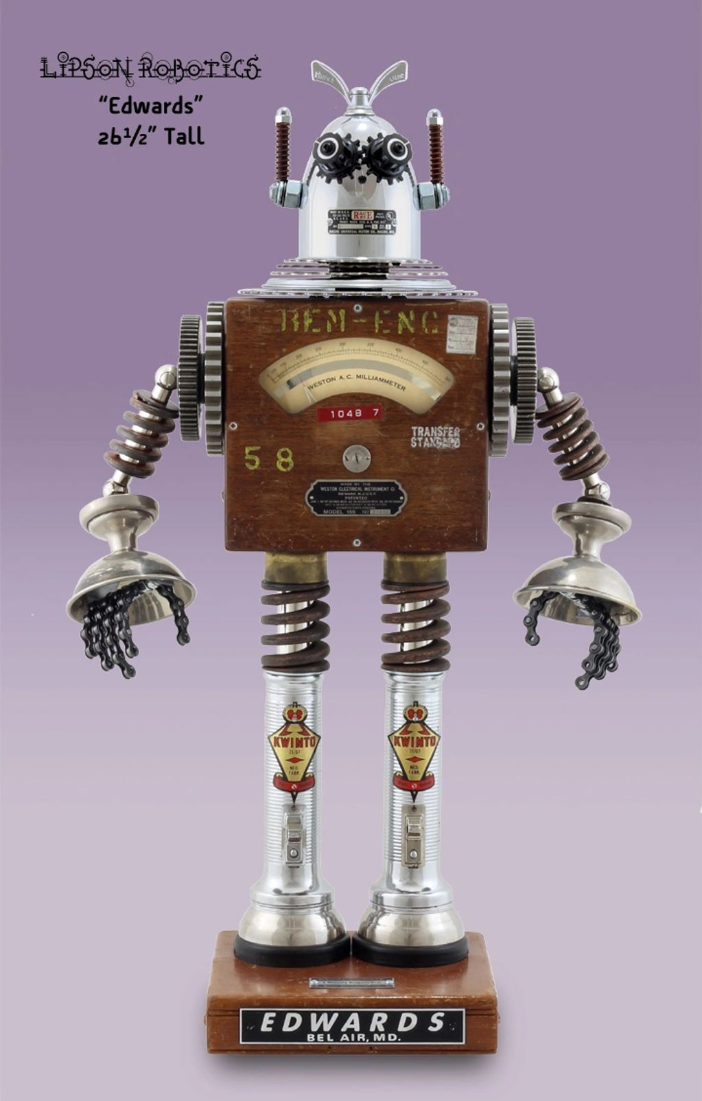 Edwards, 2025
Found object assemblage
26.5 x 15.5 x 7.5 in (67.31 x 39.37 x 19.05 cm)
$3,695