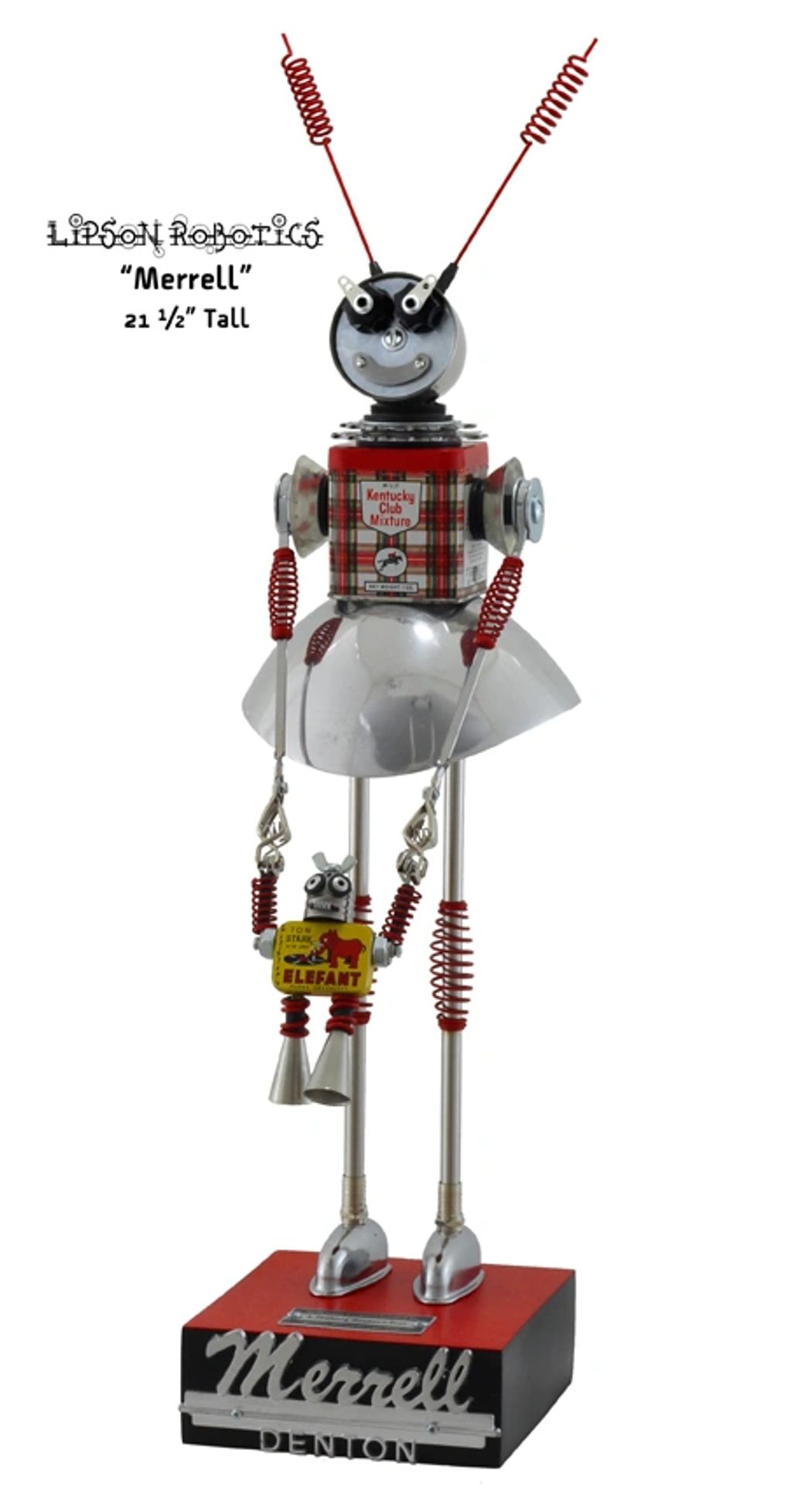 Merrell, 2025
Found object assemblage 
Approx. 21.5 inches tall
$1,895