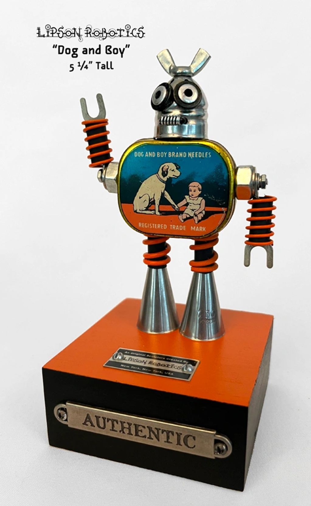 Dog and Boy, 2025
Found object assemblage
5.25 x 2.75 x 2.75 in (13.34 x 6.98 x 6.98 cm