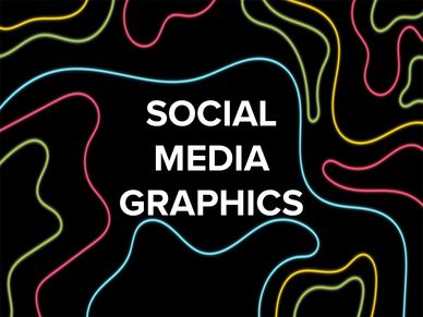 Social media graphics. 