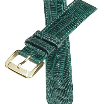 Genuine Green Teju Lizard Watch Strap "Short" Size