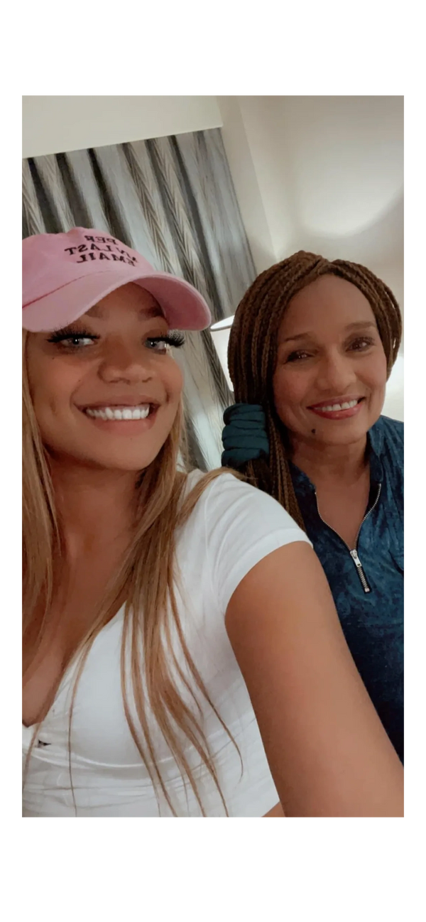 On set of "In the M.I.A." with Ella Joyce